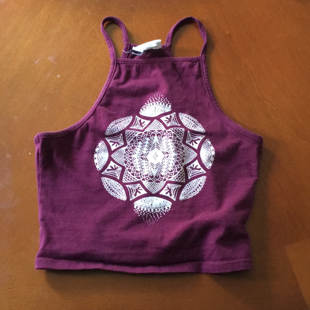 Pacsun L.A hearts red crop top